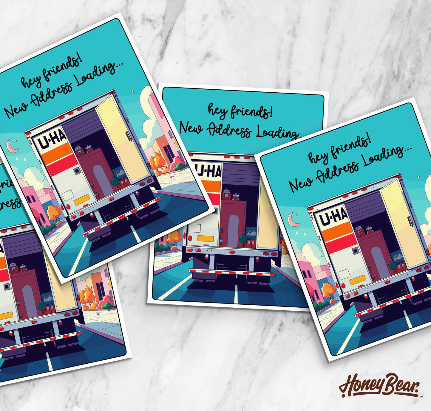 New Address Loading – Moving Announcement Greeting Card