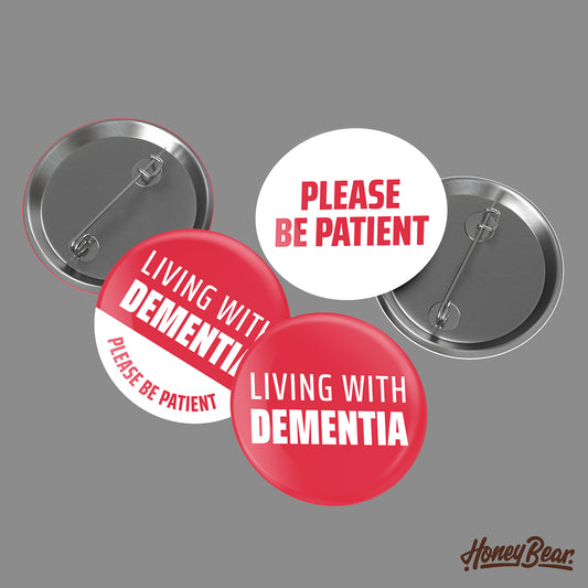 Dementia Awareness Button Pack - Perfect For Patients & Caregivers