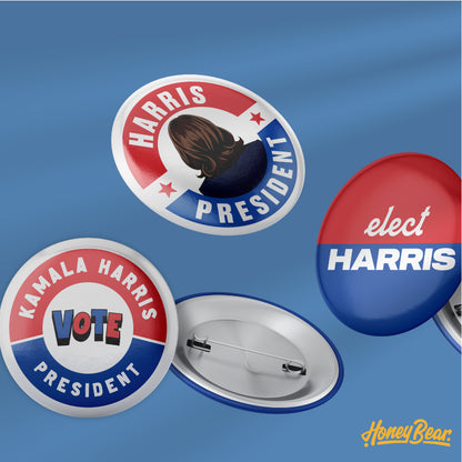 'When We Fight, We Win' Pin Back Button Sets (3-Pack, 6-Pack)