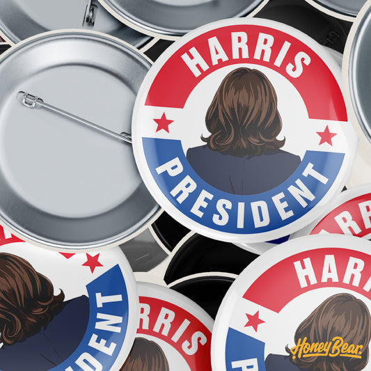 Free 'Kamala Harris' 1.5 Pin Back Button