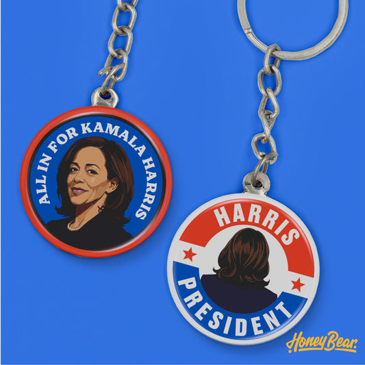 'All In For Kamala' Keychain Set (2-Pack)