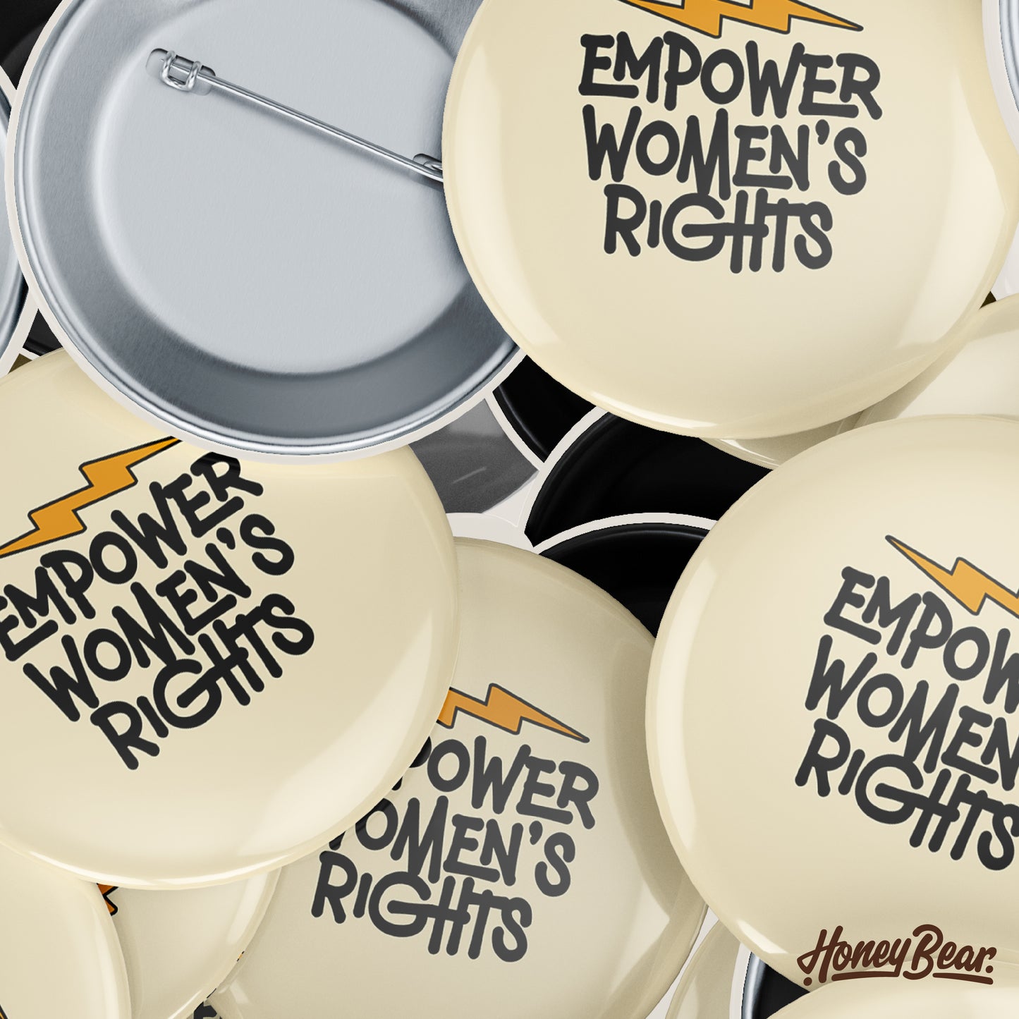 'Fight for Women's Rights' Solo Pin Back Buttons