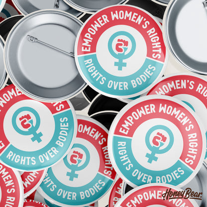 'Fight for Women's Rights' Solo Pin Back Buttons