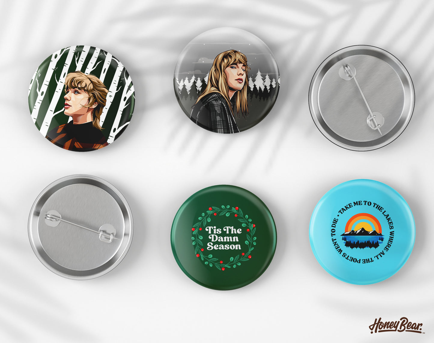 Twin Tales: Folk-Evermore Inspired PinBack Buttons