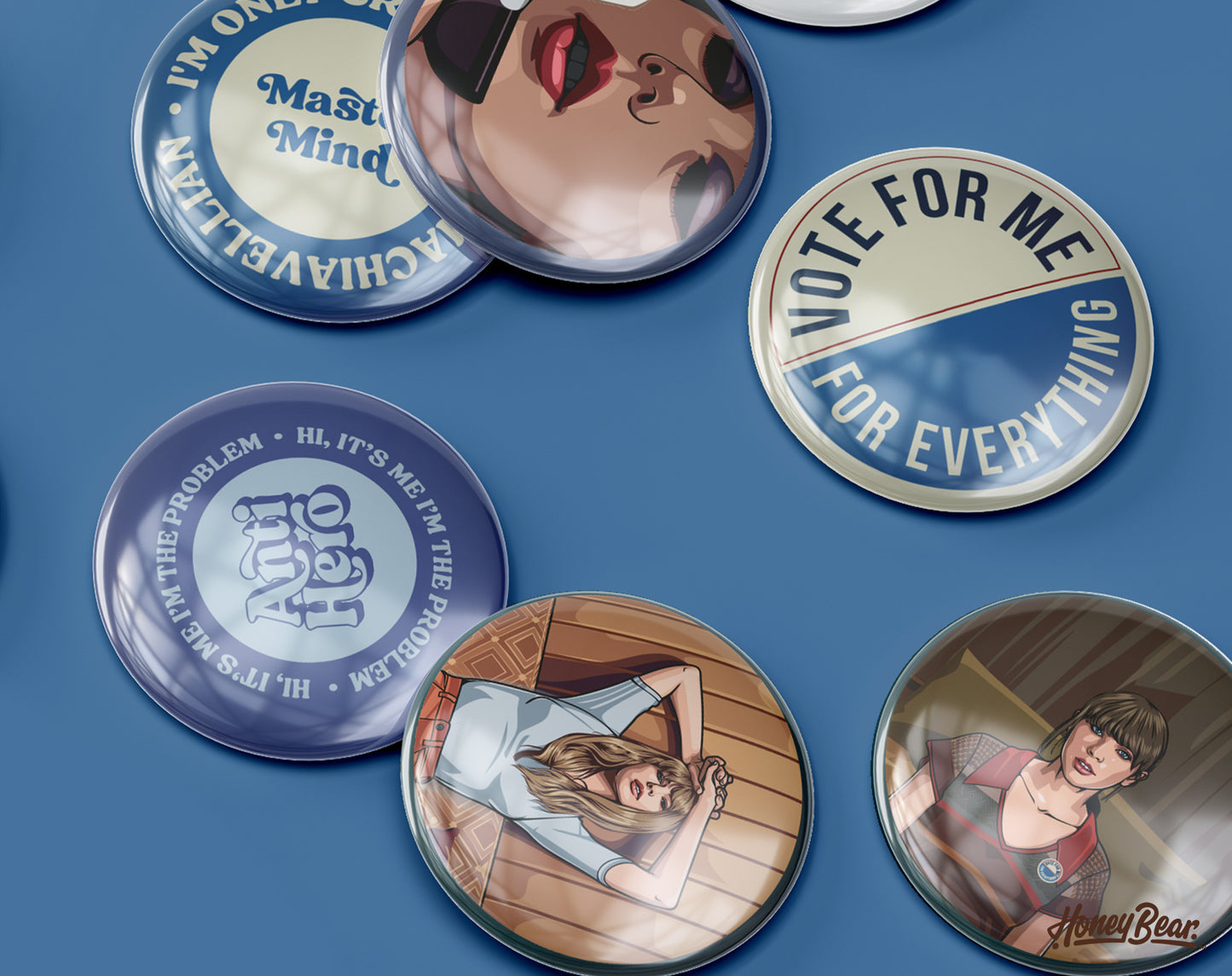 'Meet At Midnight' Pinback Buttons Pack