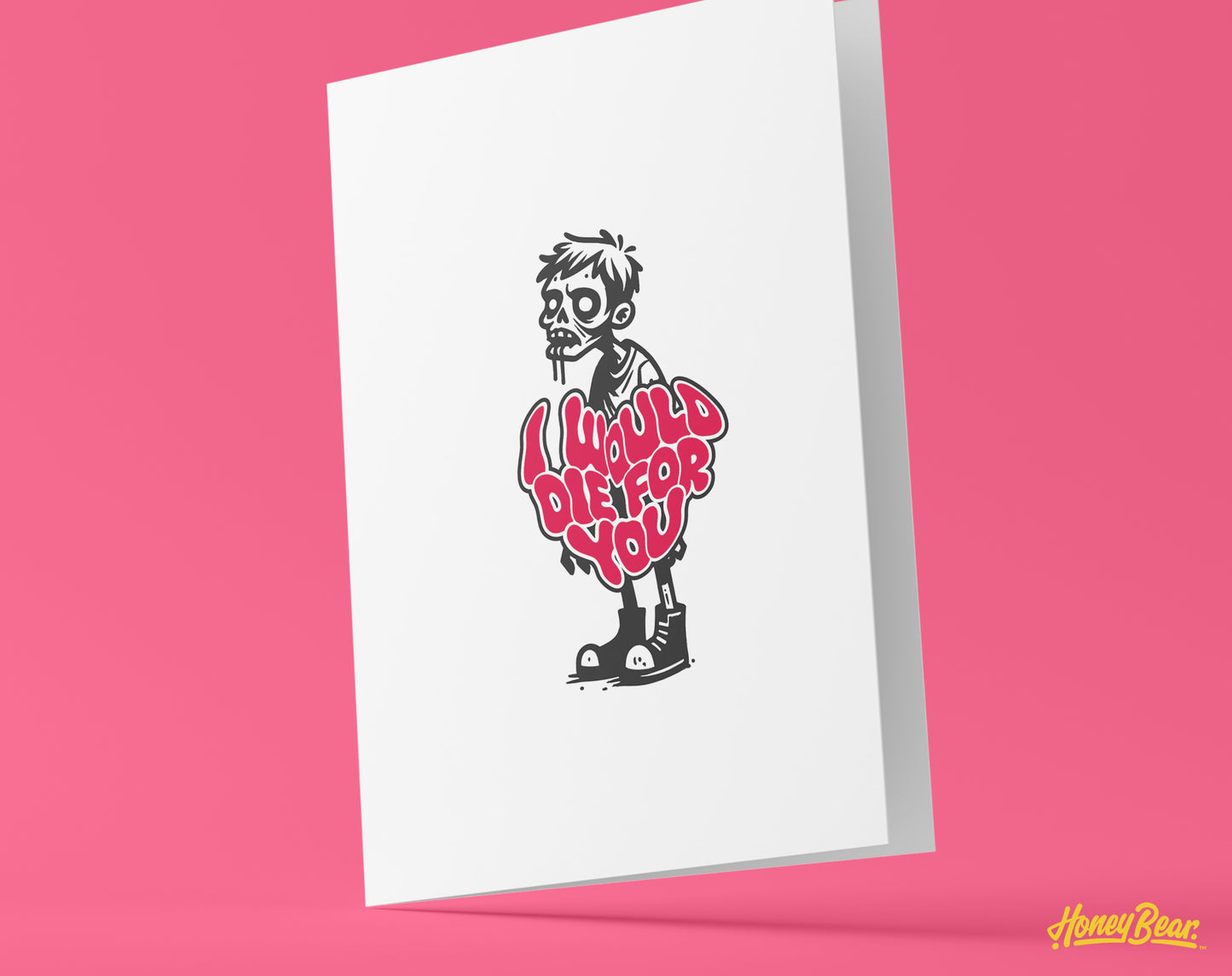 Zombie 'Undying Love' Greeting Card