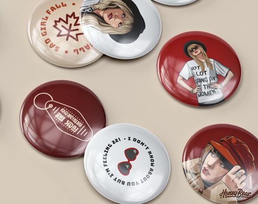'RED: The Latest Versions' Pinback Buttons Pack