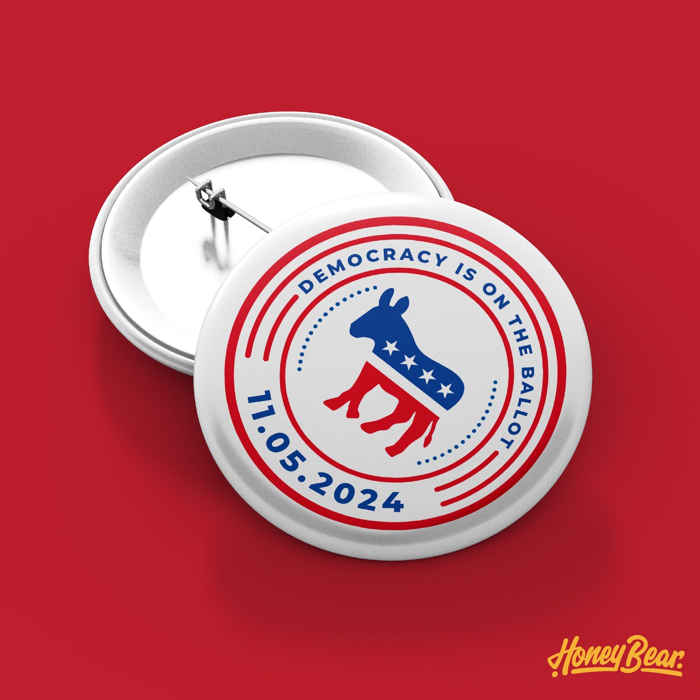 Solo 'Election 2024' Pin Back Buttons