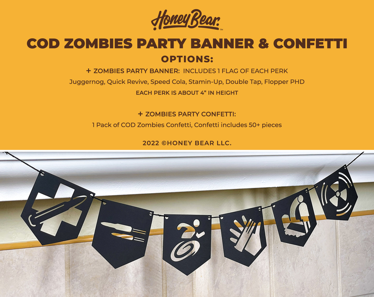 Zombie Game Themed Party Decor Set